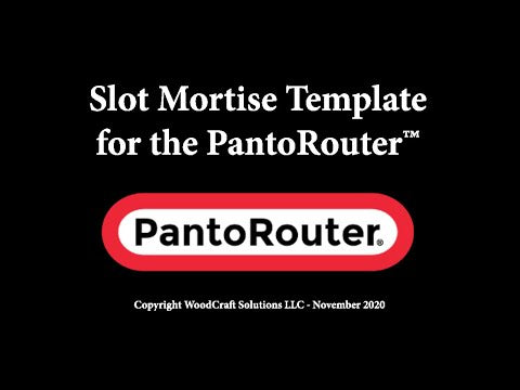 Slot Mortise and Tenon Template for PantoRouter alt 999