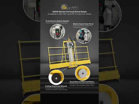 2000 Series Vertical Panel Saws by Saw Trax